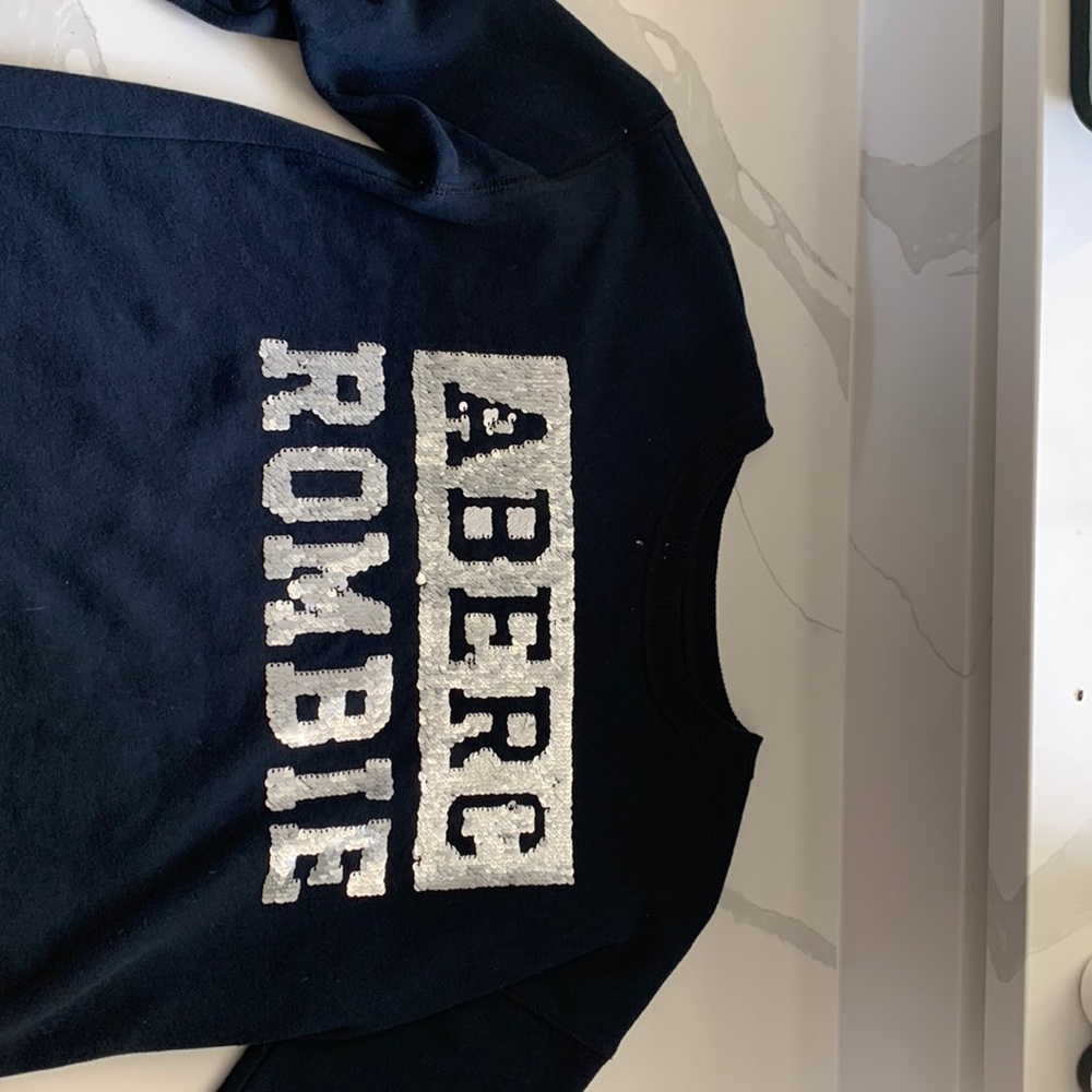 Sweater,navy blue,Abercrombie,11/12 kids